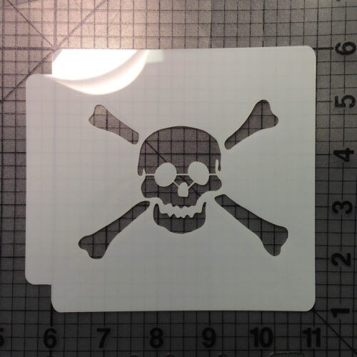 Skull and Crossbones Stencil 103