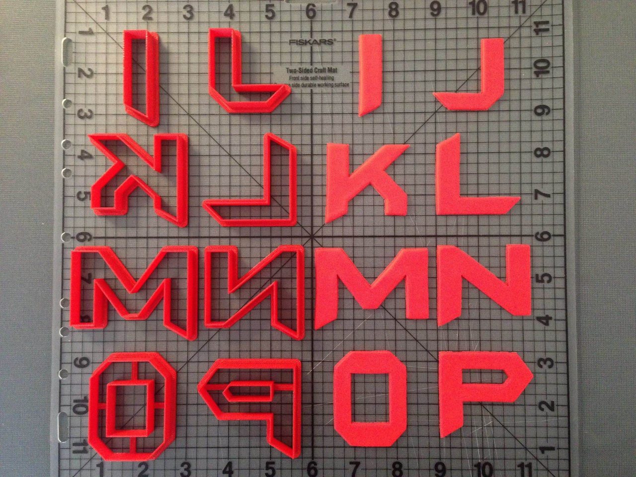 Batman Forever Font Uppercase Cookie Cutters (Bat Font 2)