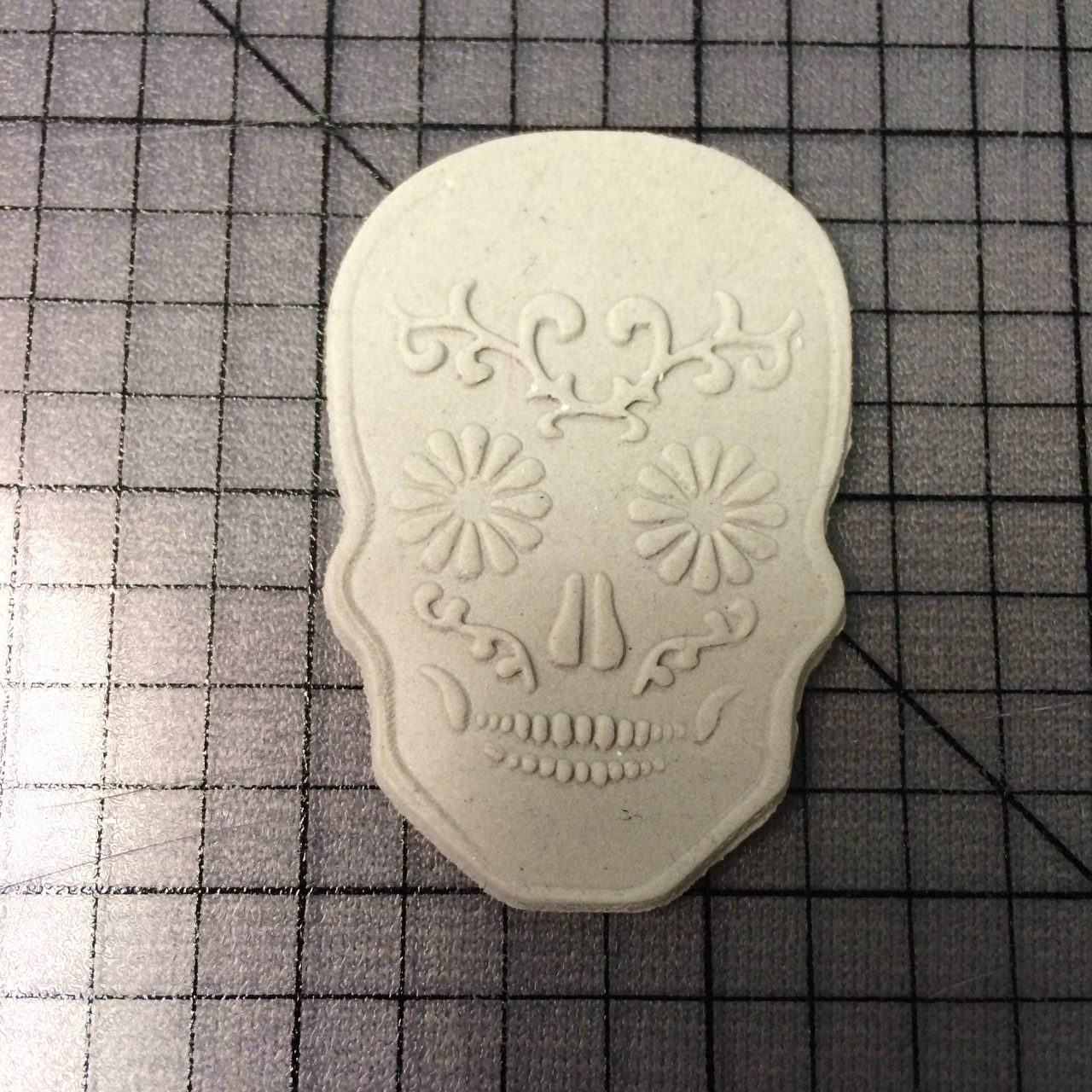 Dia de Los Muertos Skull Cookie Cutter and Stamp (1)