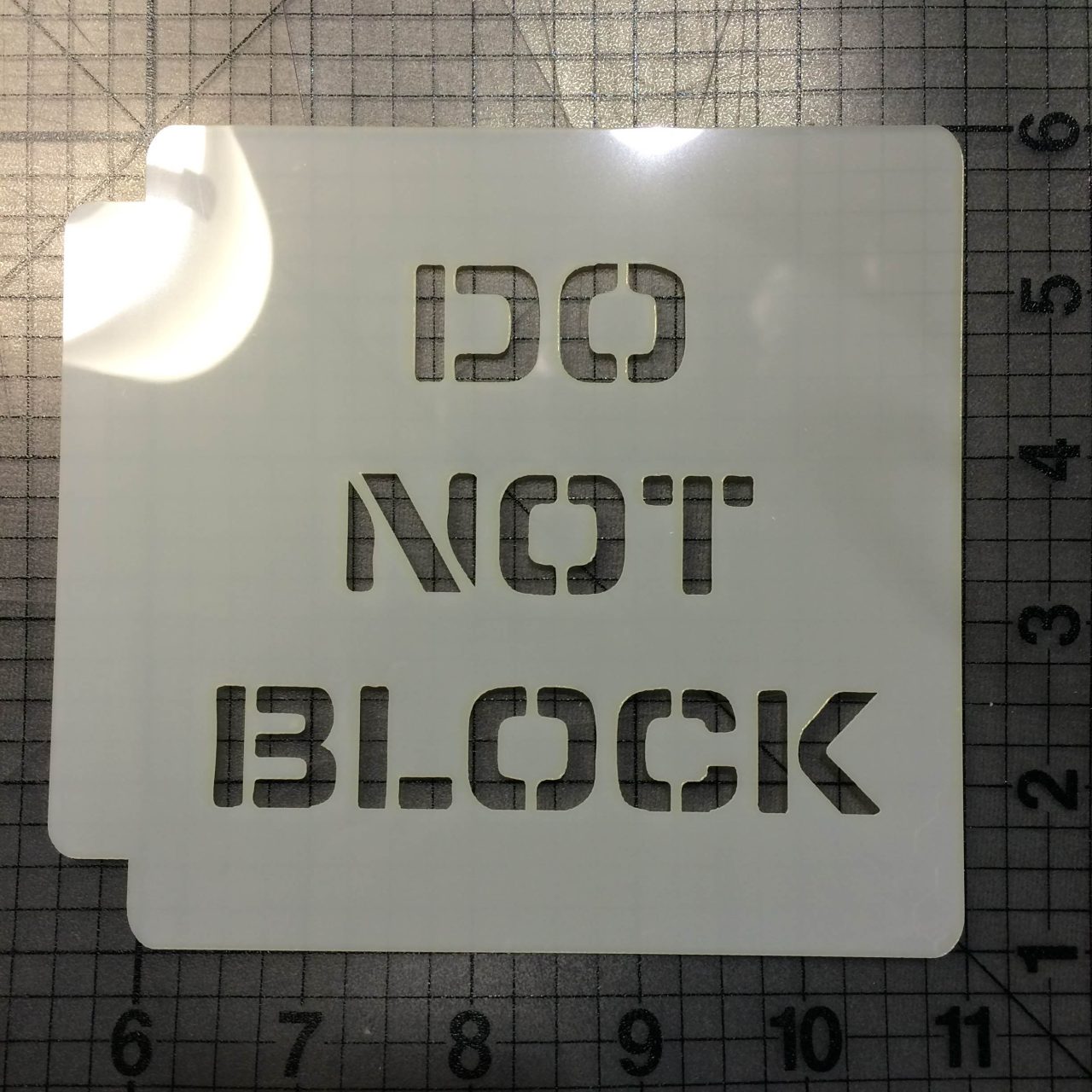 Do Not Block Stencil 100