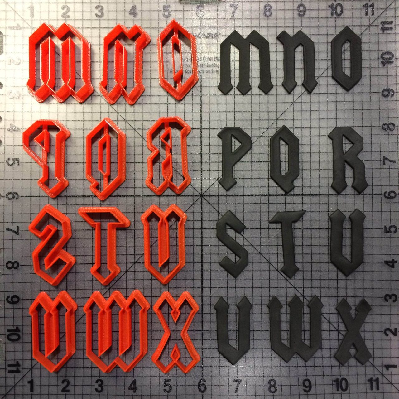 Gothic Font Uppercase Cookie Cutters - Image 2