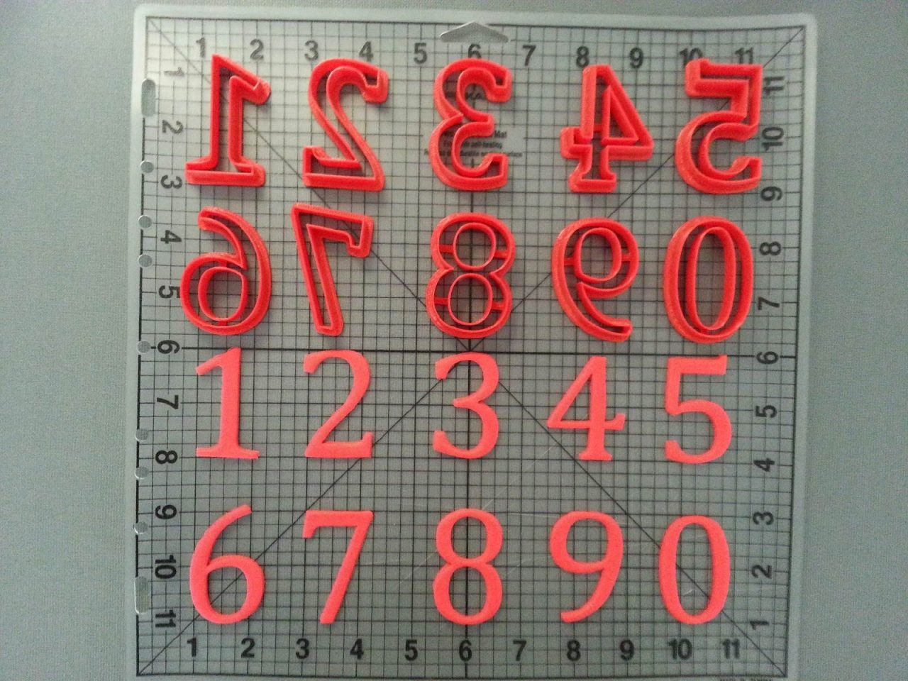 Cambria Math Font Number Cookie Cutters