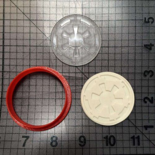 Imperial Logo 100 Cookie Cutter and Stamp (embossed 1)