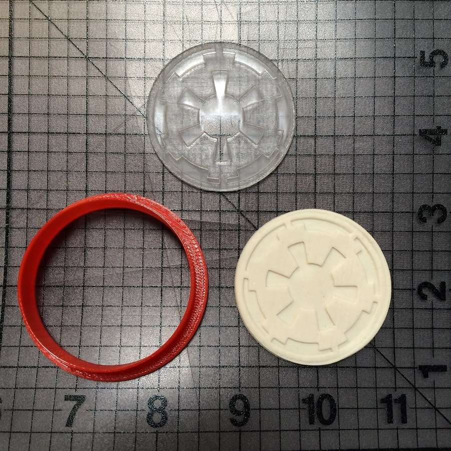 Imperial Logo 100 Cookie Cutter and Stamp (embossed 1)