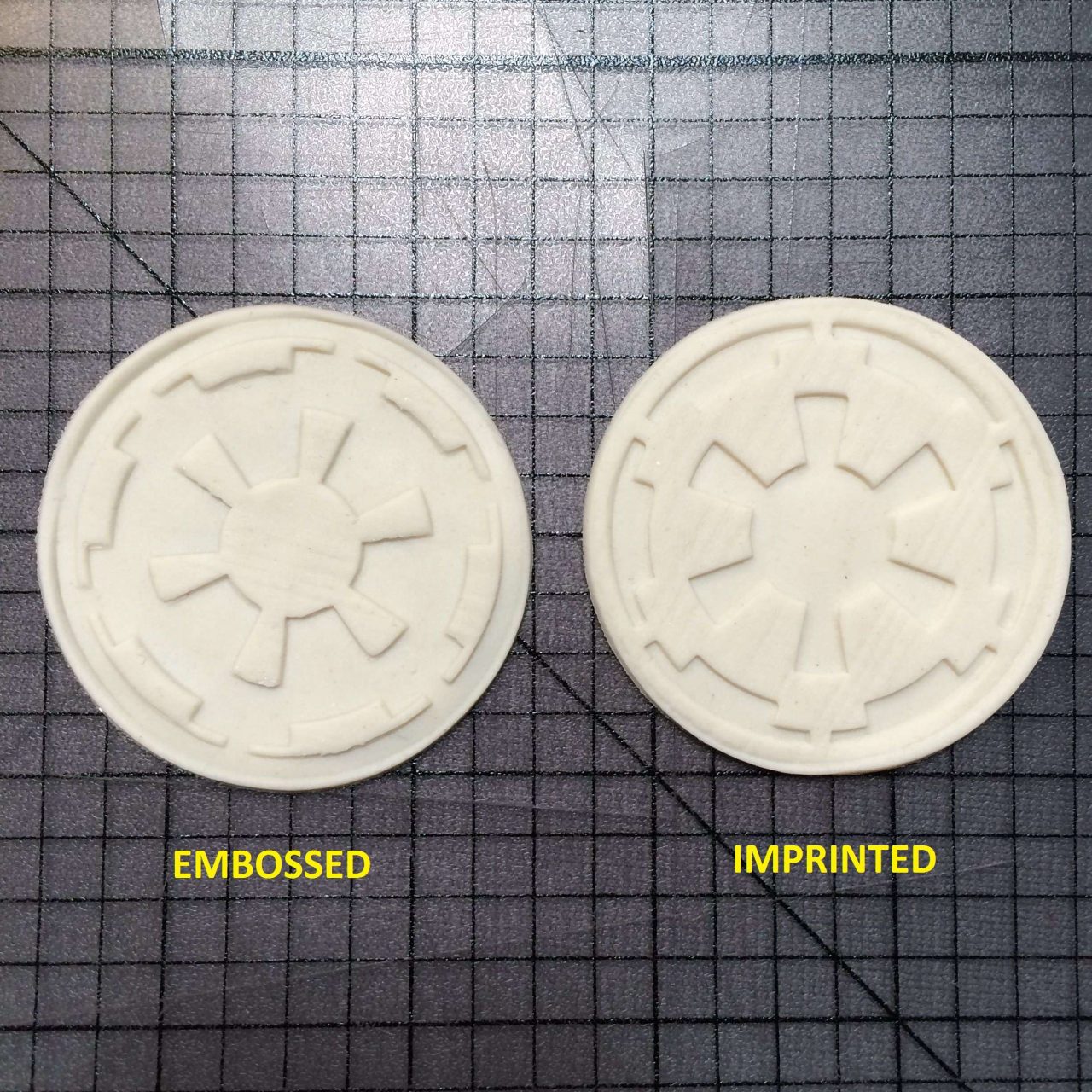 Imperial Logo 100 Cookie Cutter and Acrylic Stamp - Image 4