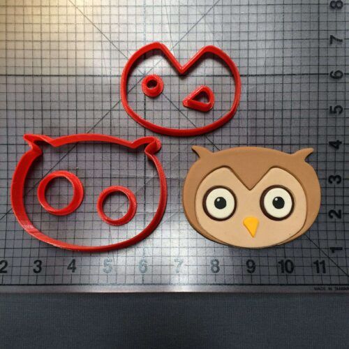 Owl Face 102 Cookie Cutter Set