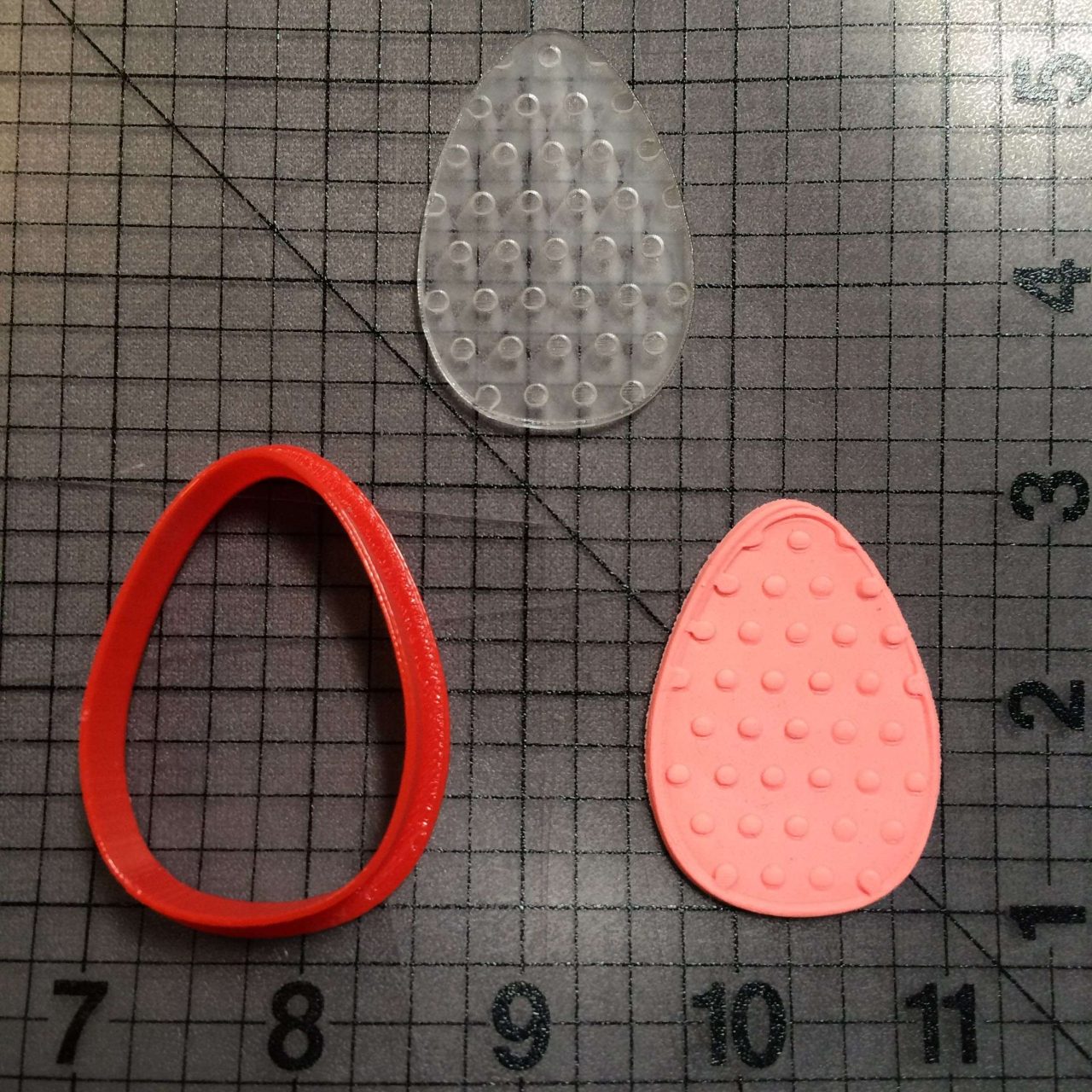 Easter Egg 101 Cookie Cutter and Stamp (imprinted 1)