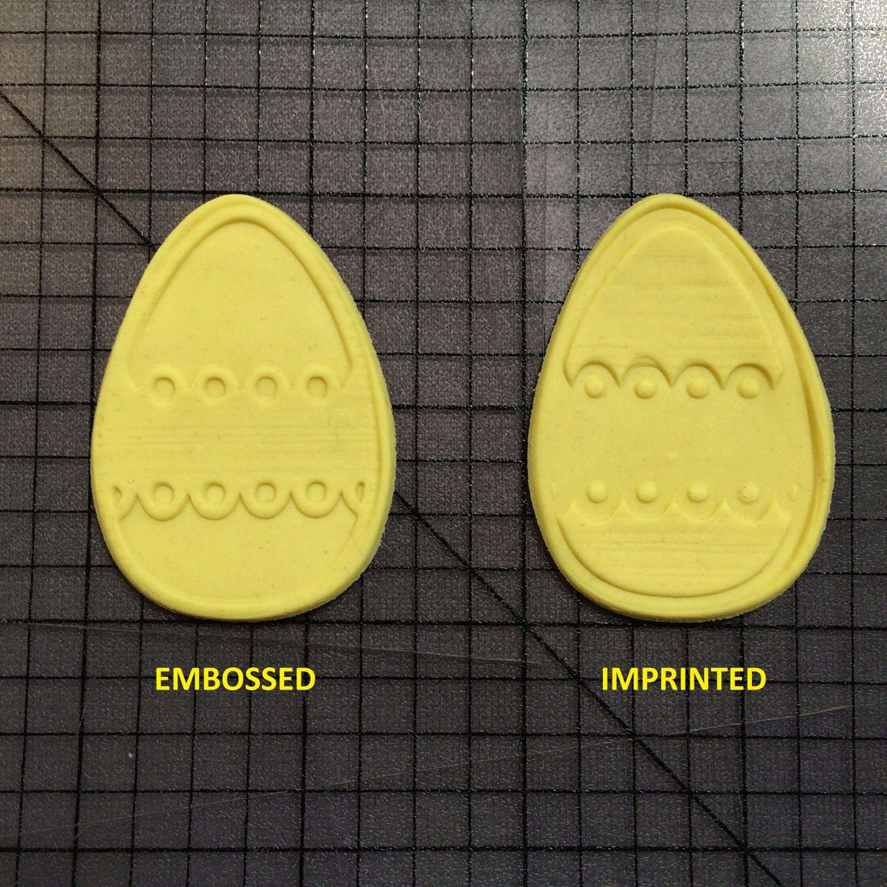 Easter Egg 102 Cookie Cutter and Stamp written