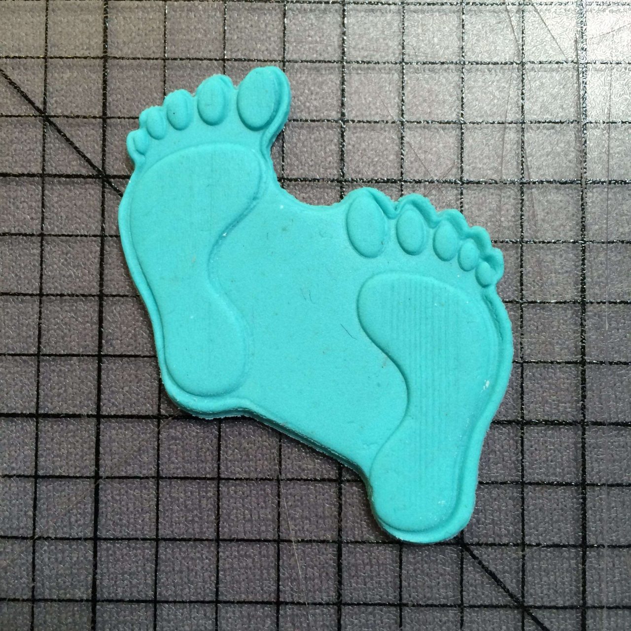 Foot Print 101 Cookie Cutter and Acrylic Stamp - Image 2