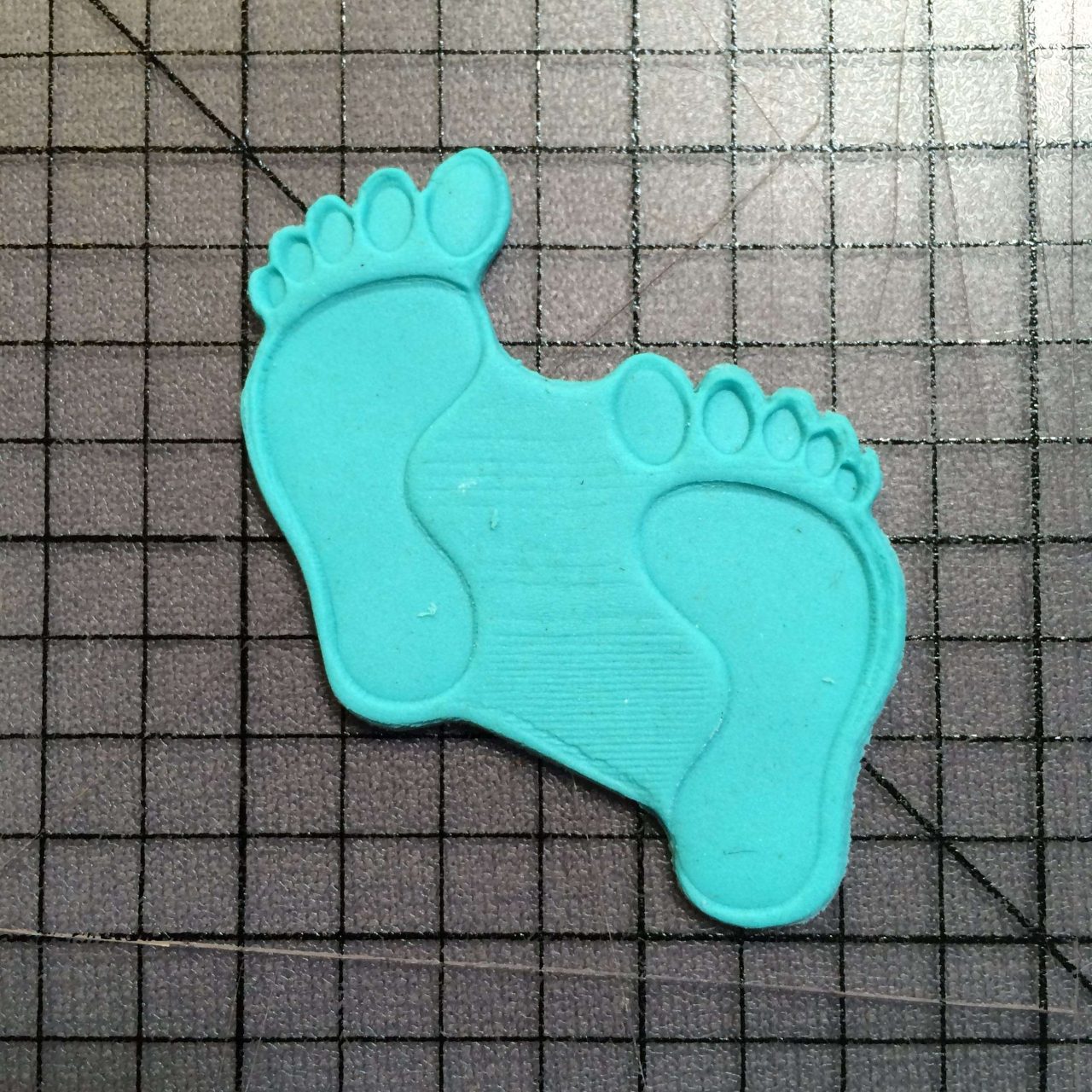 Foot Print 101 Cookie Cutter and Acrylic Stamp - Image 4