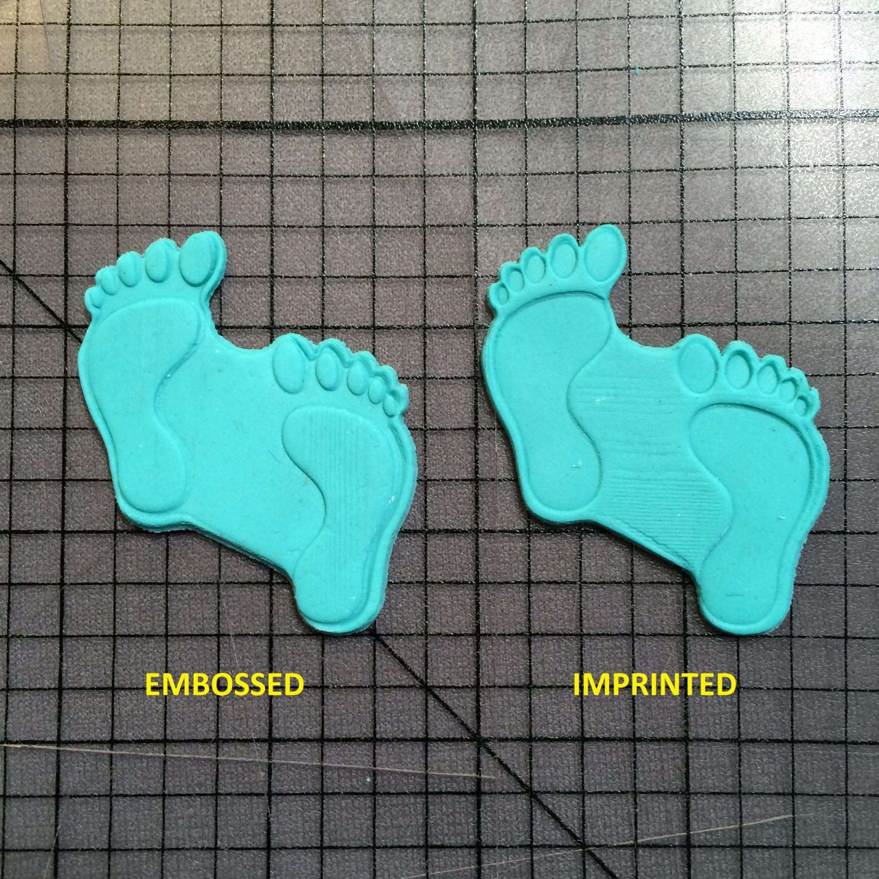 Foot Print 101 Cookie Cutter and Acrylic Stamp - Image 5