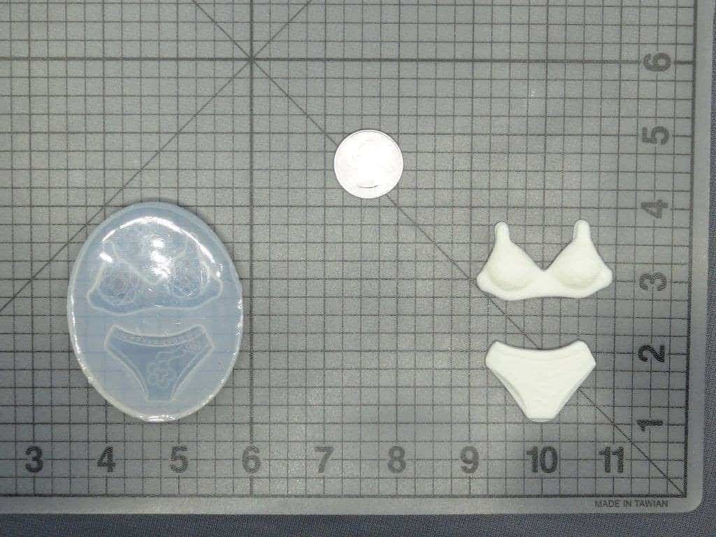 Lacy Underwear 745-029 Silicone Mold (Front)