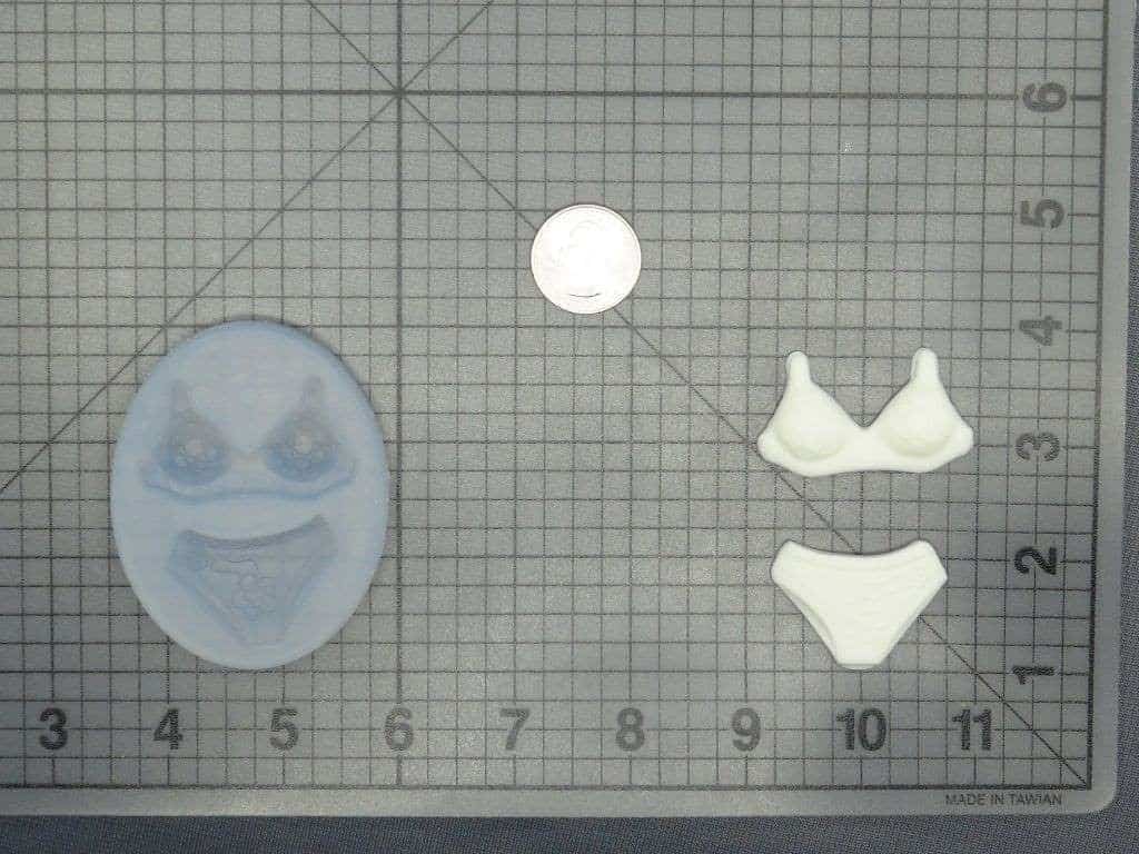 Lacy Underwear 745-029 Silicone Mold (Front)