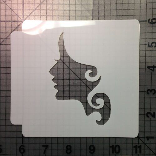 Womens Face Stencil 101
