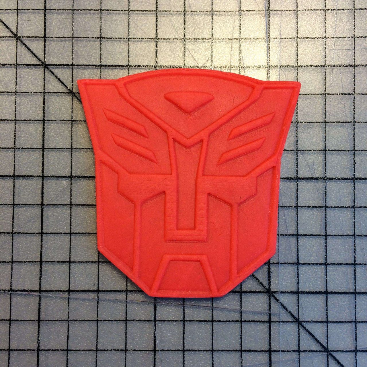 Autobot Logo 100 Cookie Cutter and Stamp (imprinted)