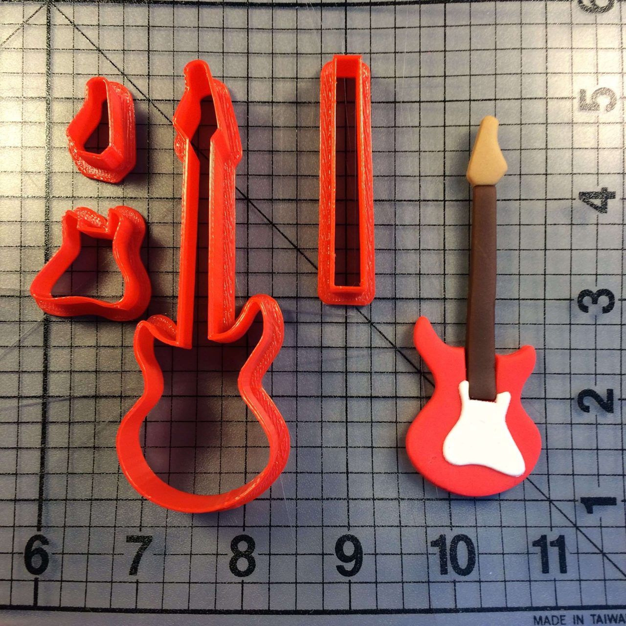 Electric Guitar 100 Cookie Cutter Set