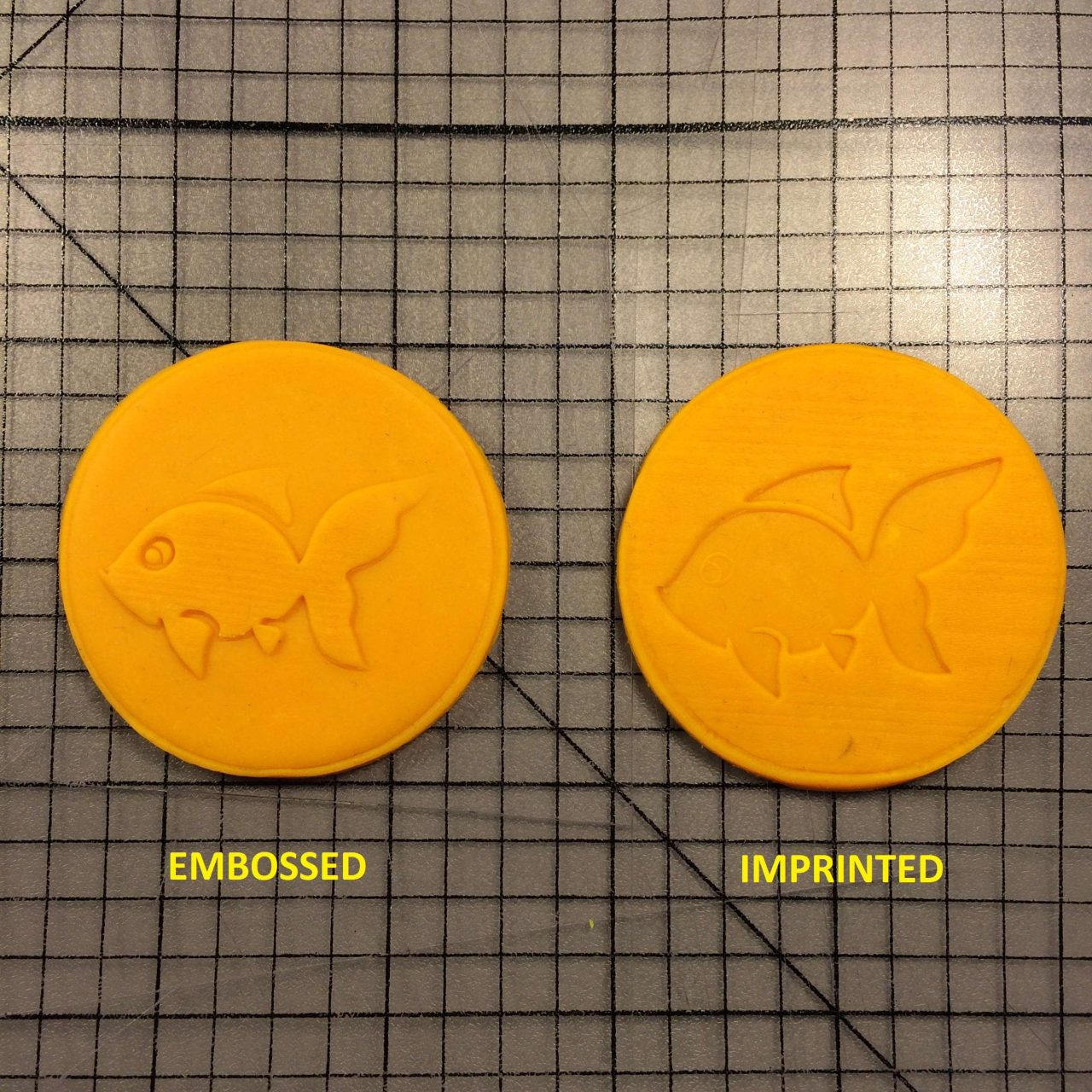 Fish 100 Cookie Cutter and Stamp written