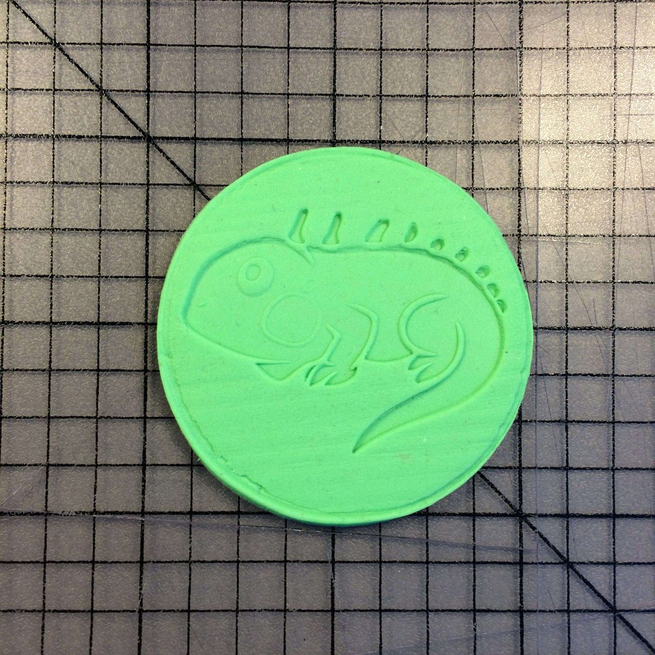 Lizard 100 Cookie Cutter and Stamp (imprinted 2)