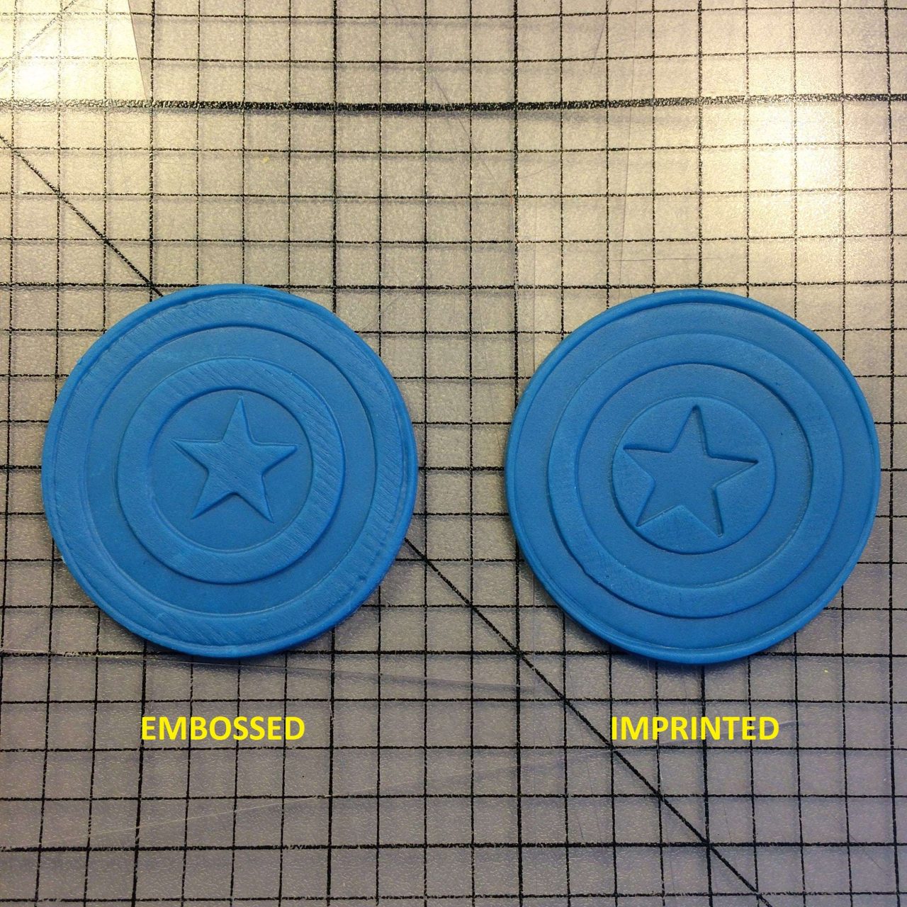 Captain America Shield 100 Cookie Cutter and Stamp written
