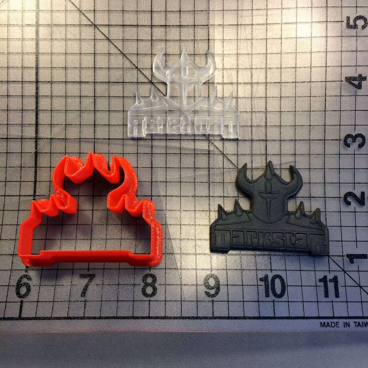 Darkstar 100 Cookie Cutter and Stamp (imprinted 1)