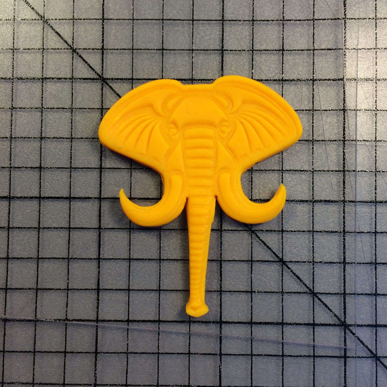Elephant 100 Cookie Cutter and Stamp (embossed 1)