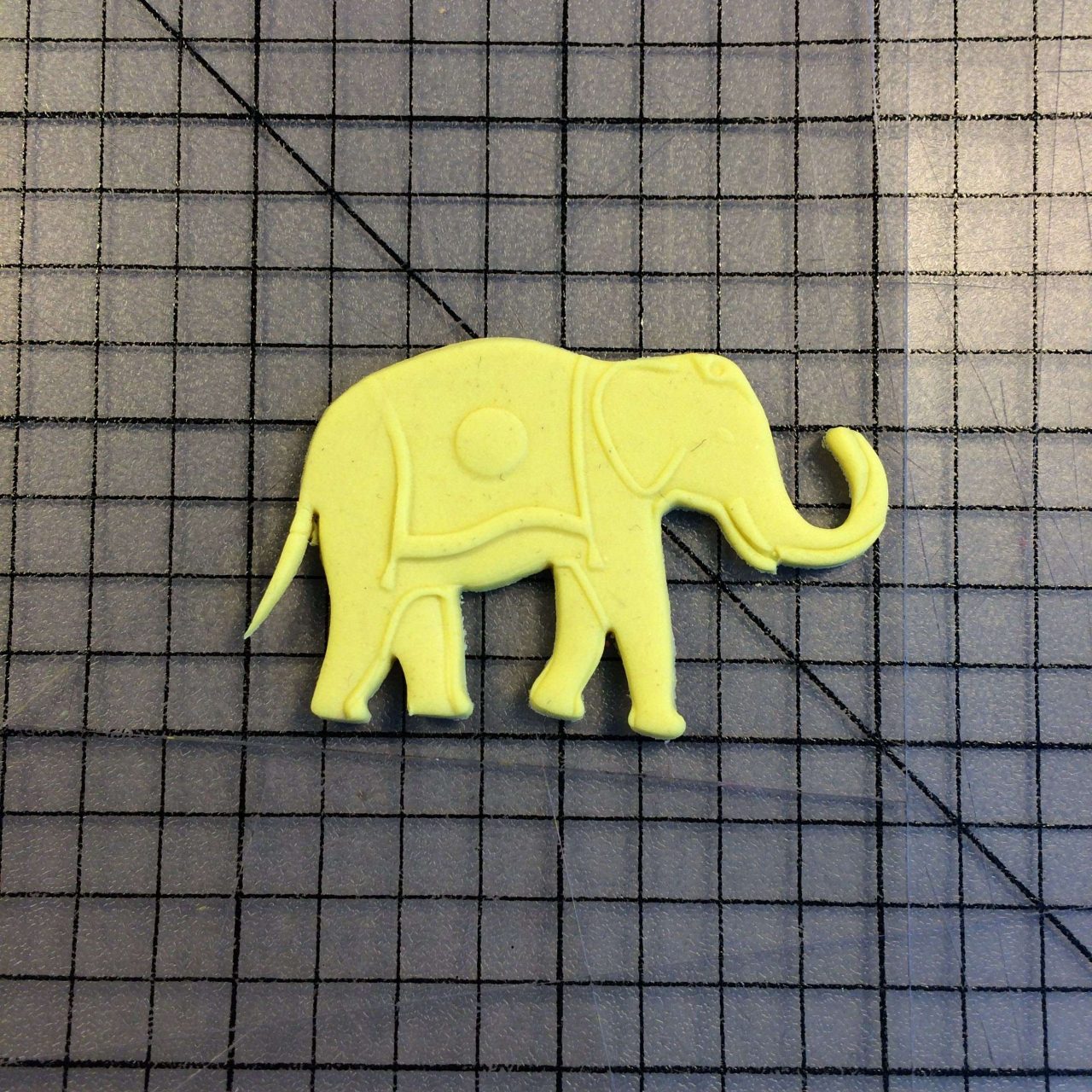 Elephant 101 Cookie Cutter and Stamp (embossed 1)