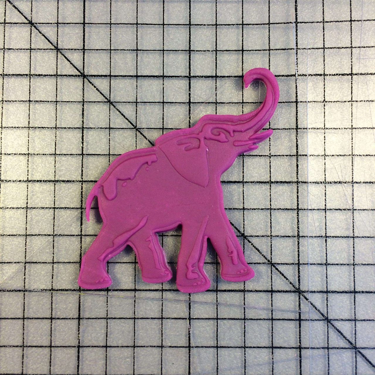 Elephant 102 Cookie Cutter and Stamp (embossed 1)