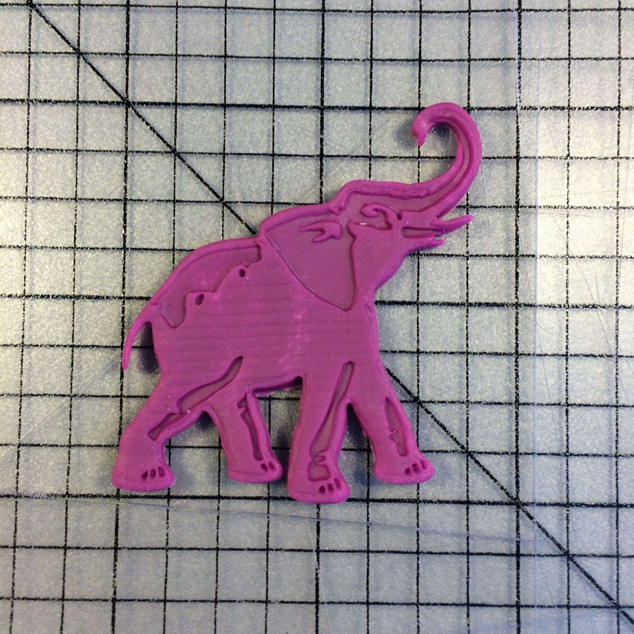 Elephant 102 Cookie Cutter and Stamp (imprinted 2)