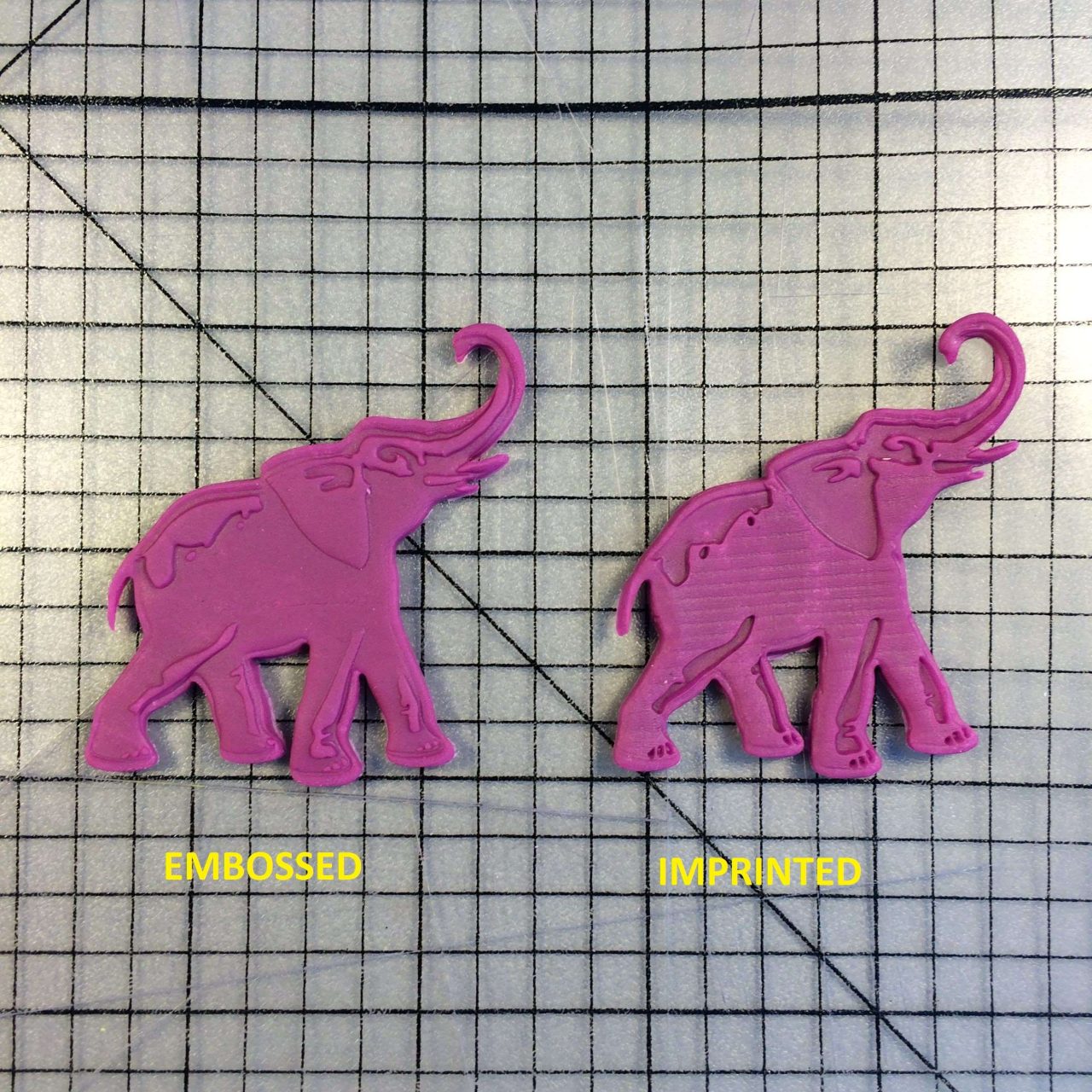 Elephant 102 Cookie Cutter and Stamp written