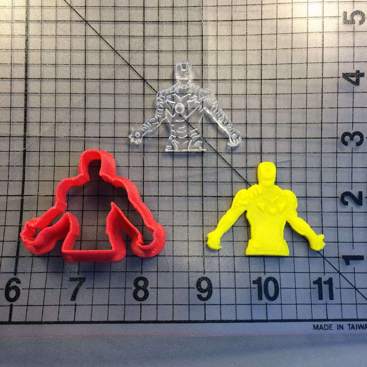 Iron Man 103 Cookie Cutter and Stamp (imprinted 1)