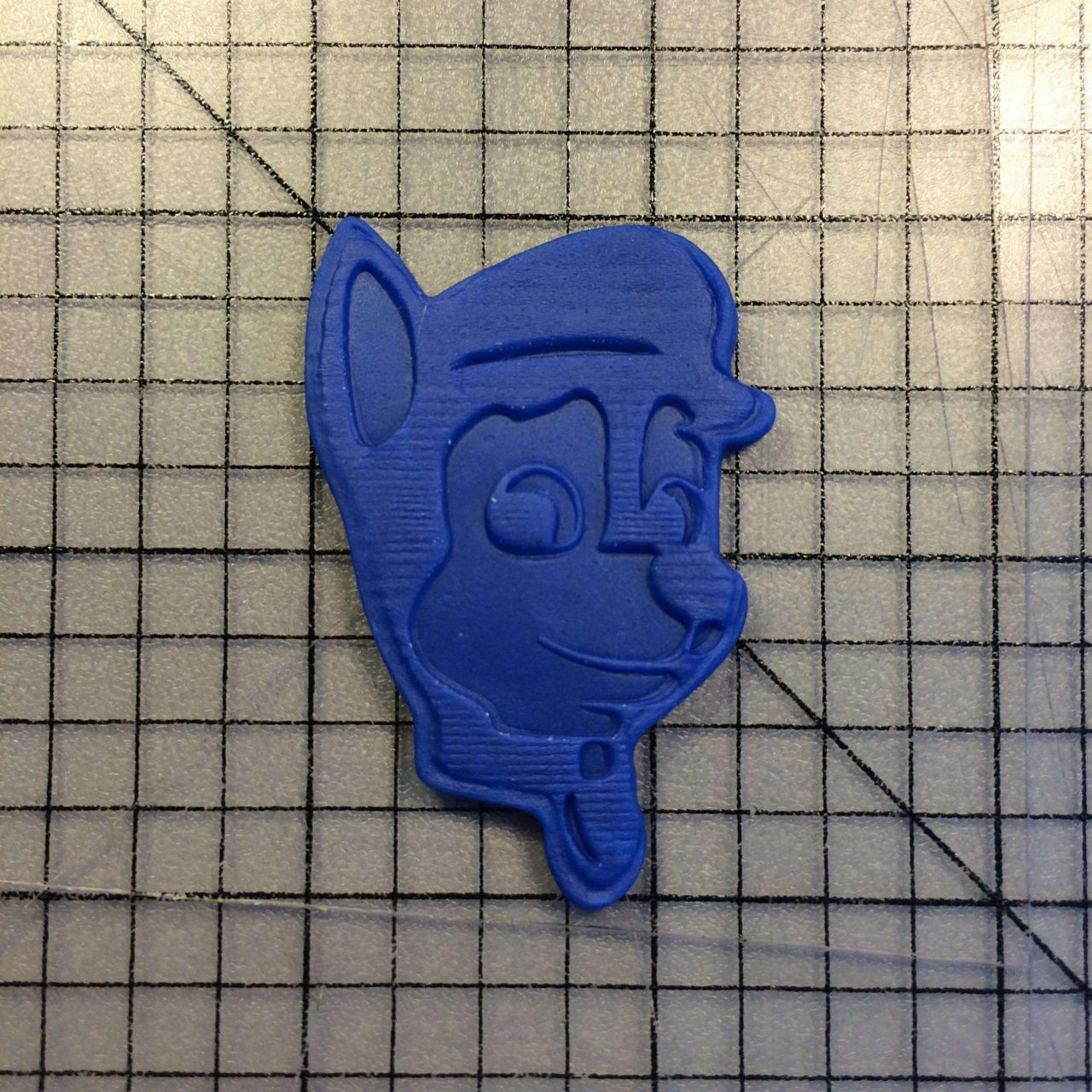 Paw Patrol- Chase 100 Cookie Cutter and Stamp (embossed 1)