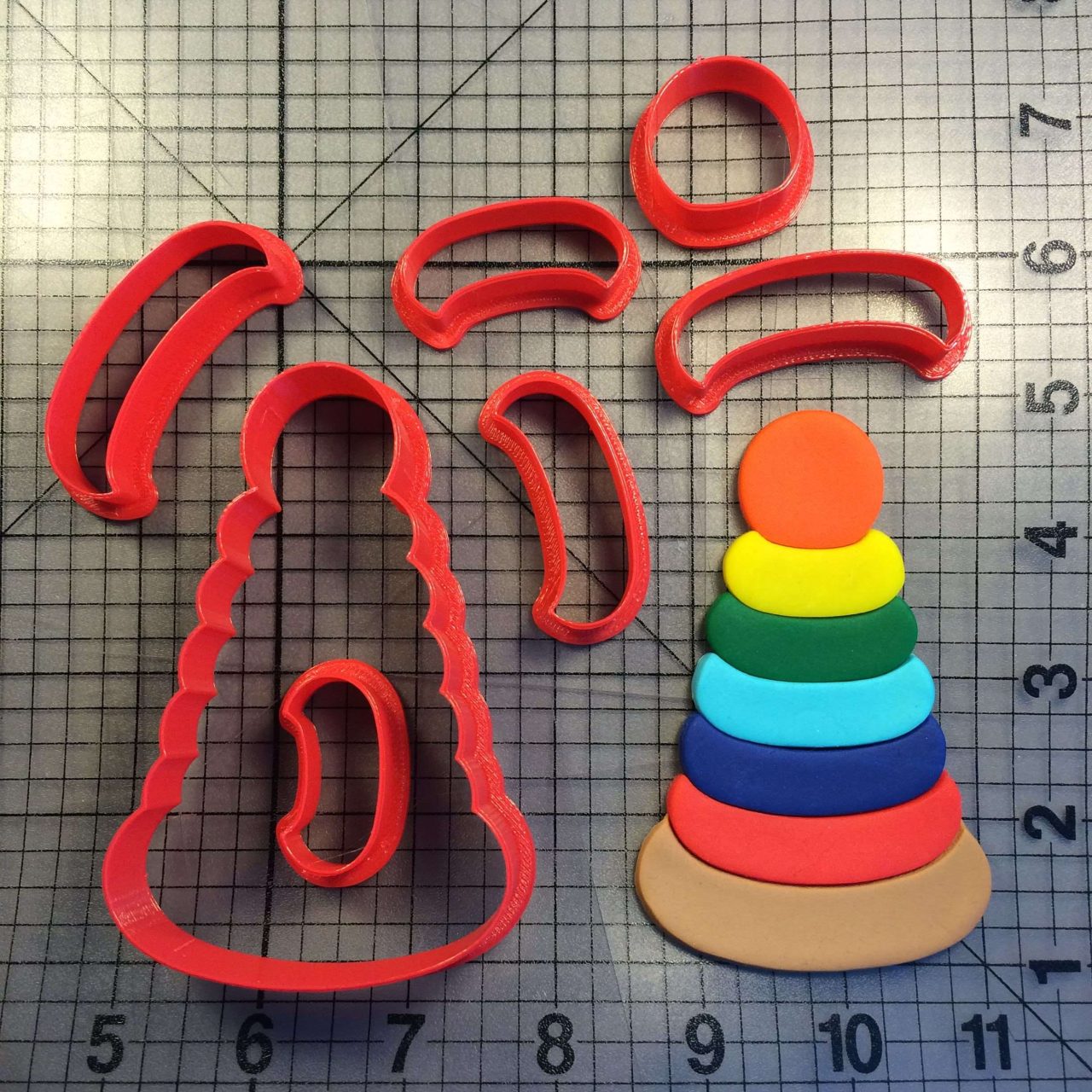 Stacked Rings 101 Cookie Cutter Set