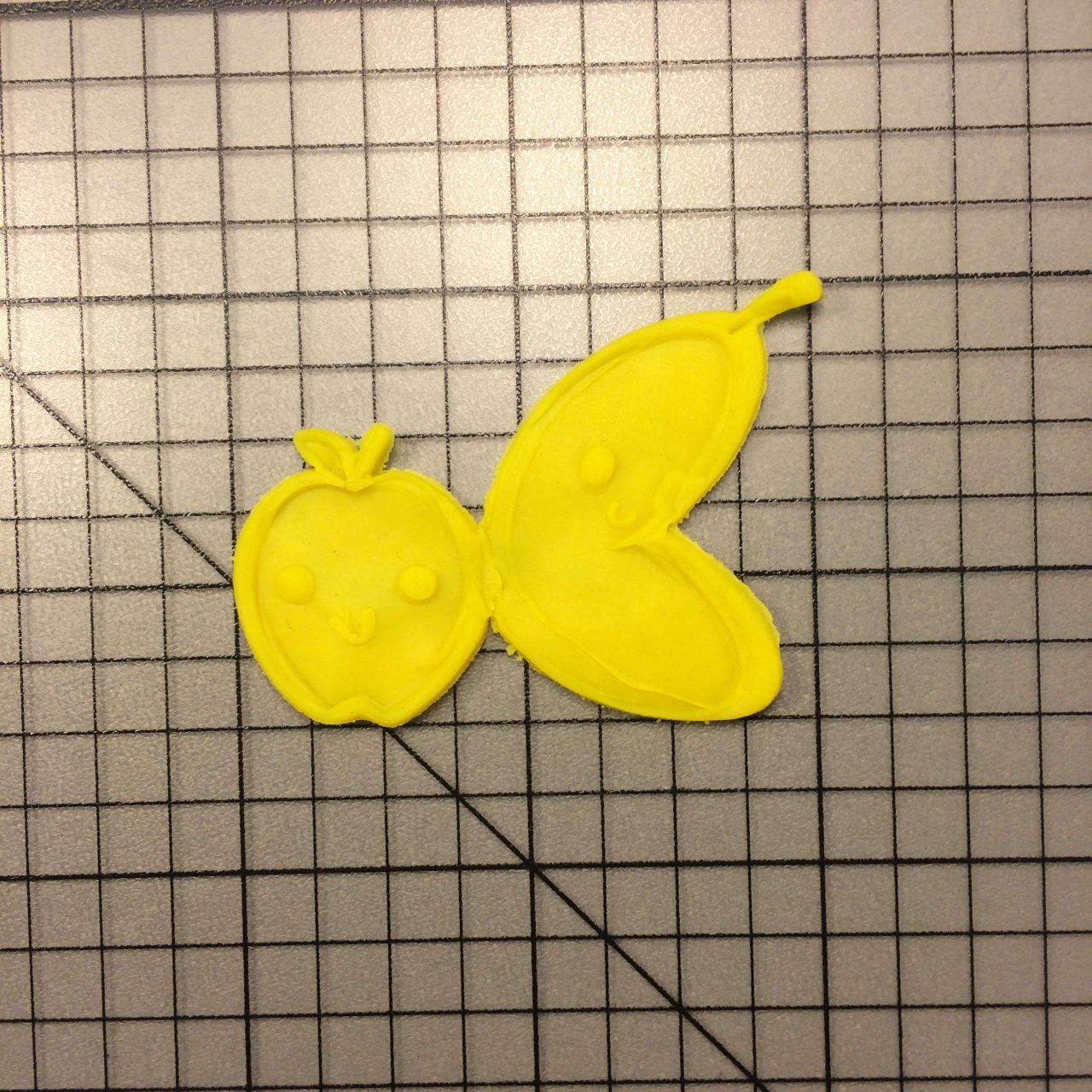 Banana and Apple 100 Cookie Cutter and Stamp (imprinted 2)