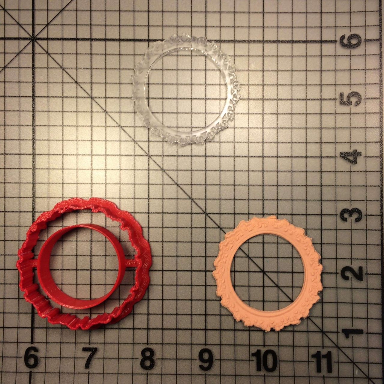 Border 100 Cookie Cutter and Stamp (imprinted 1)