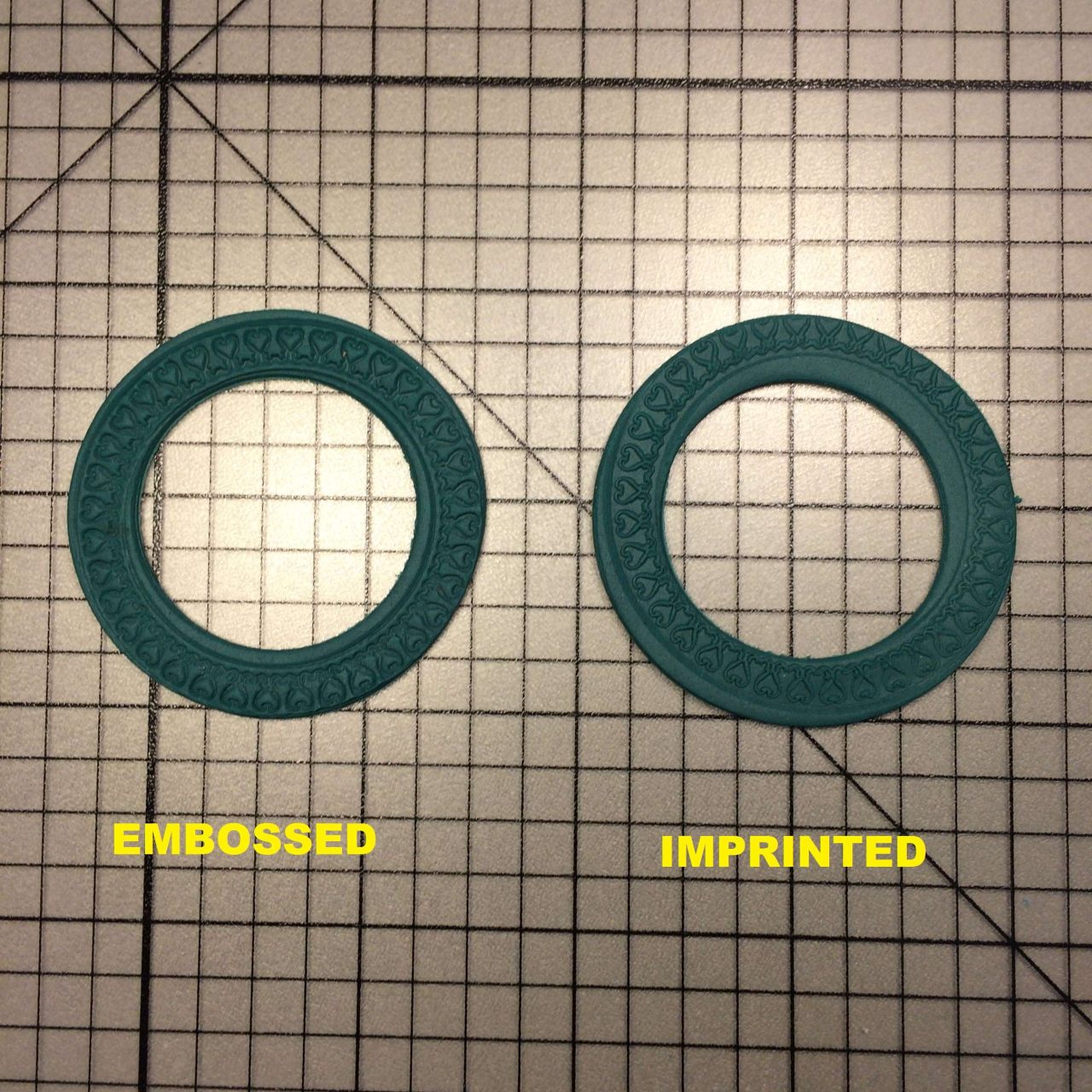Border 106 Cookie Cutter and Stamp written