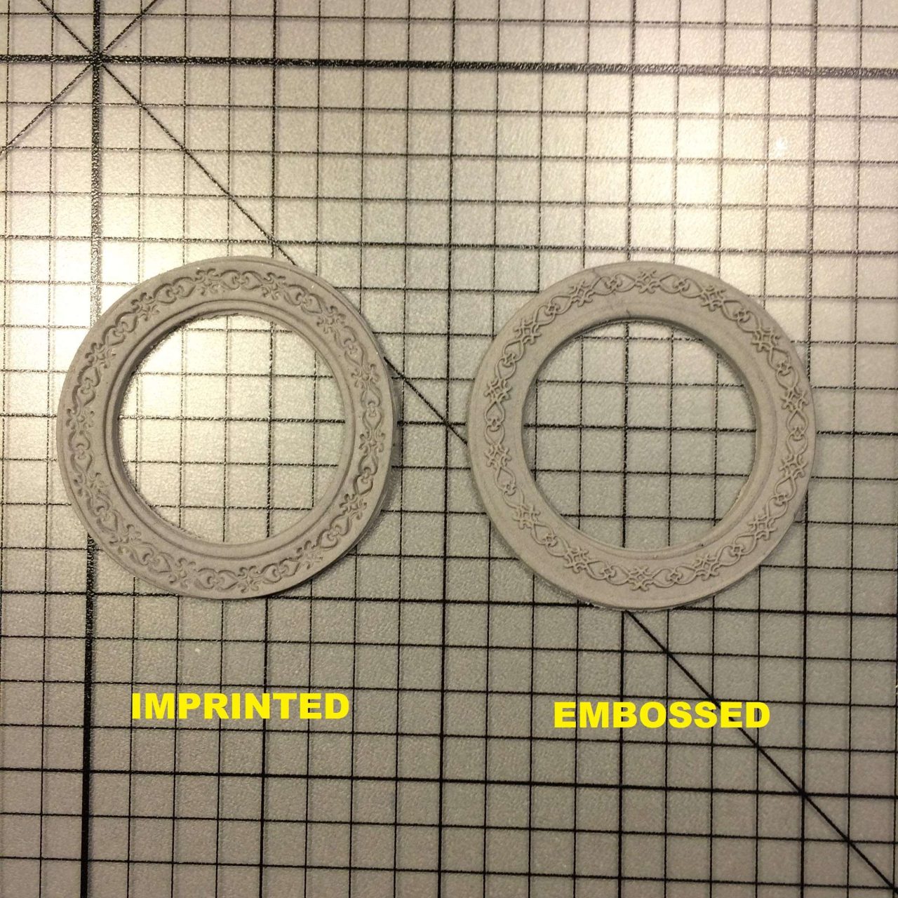 Border 107 Cookie Cutter and Stamp written
