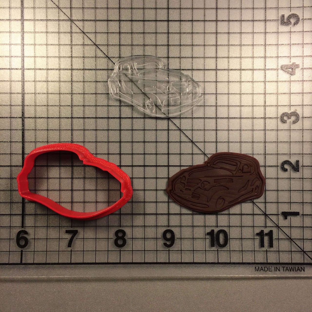 Car 102 Cookie Cutter and Stamp (embossed 1)