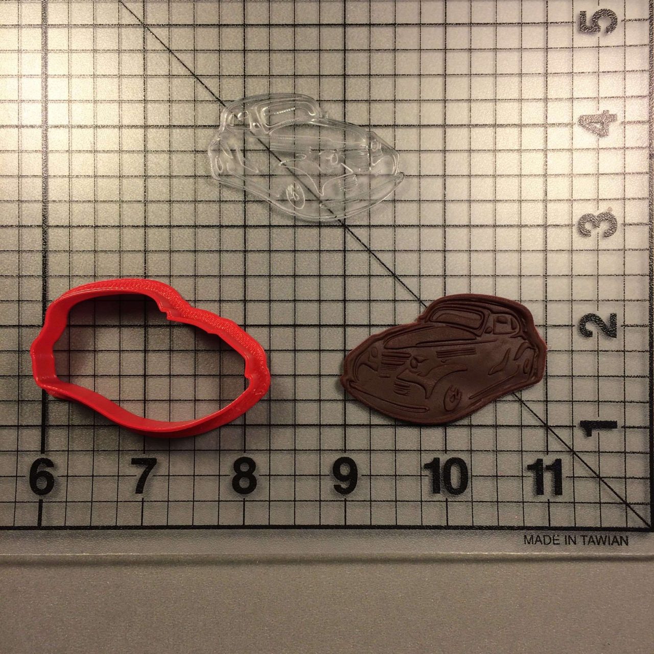 Car 102 Cookie Cutter and Stamp (imprinted 1)
