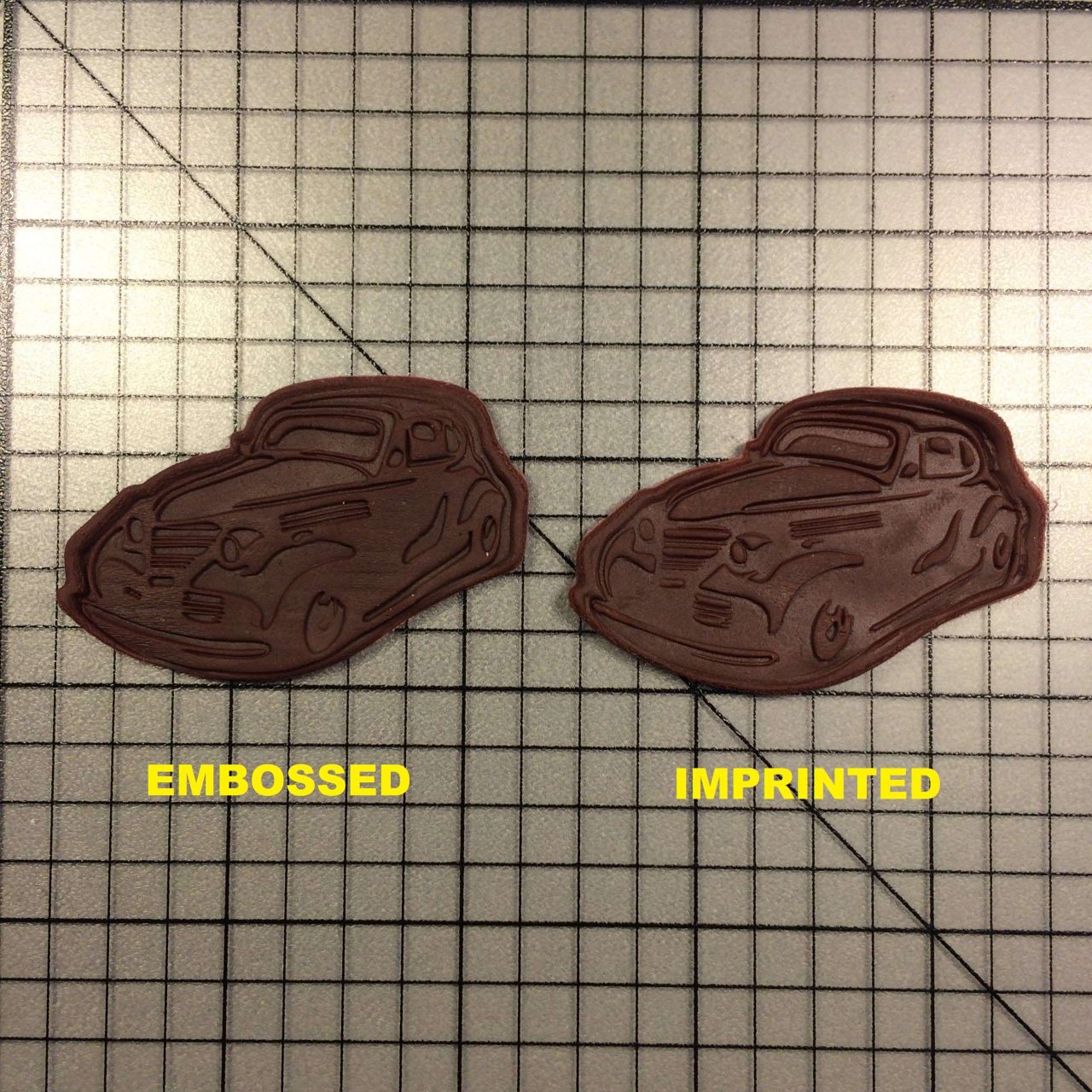 Car 102 Cookie Cutter and Stamp written
