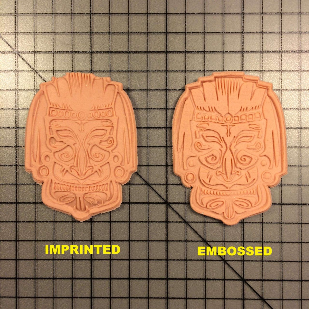 Culture Mask 102 Cookie Cutter and Stamp written