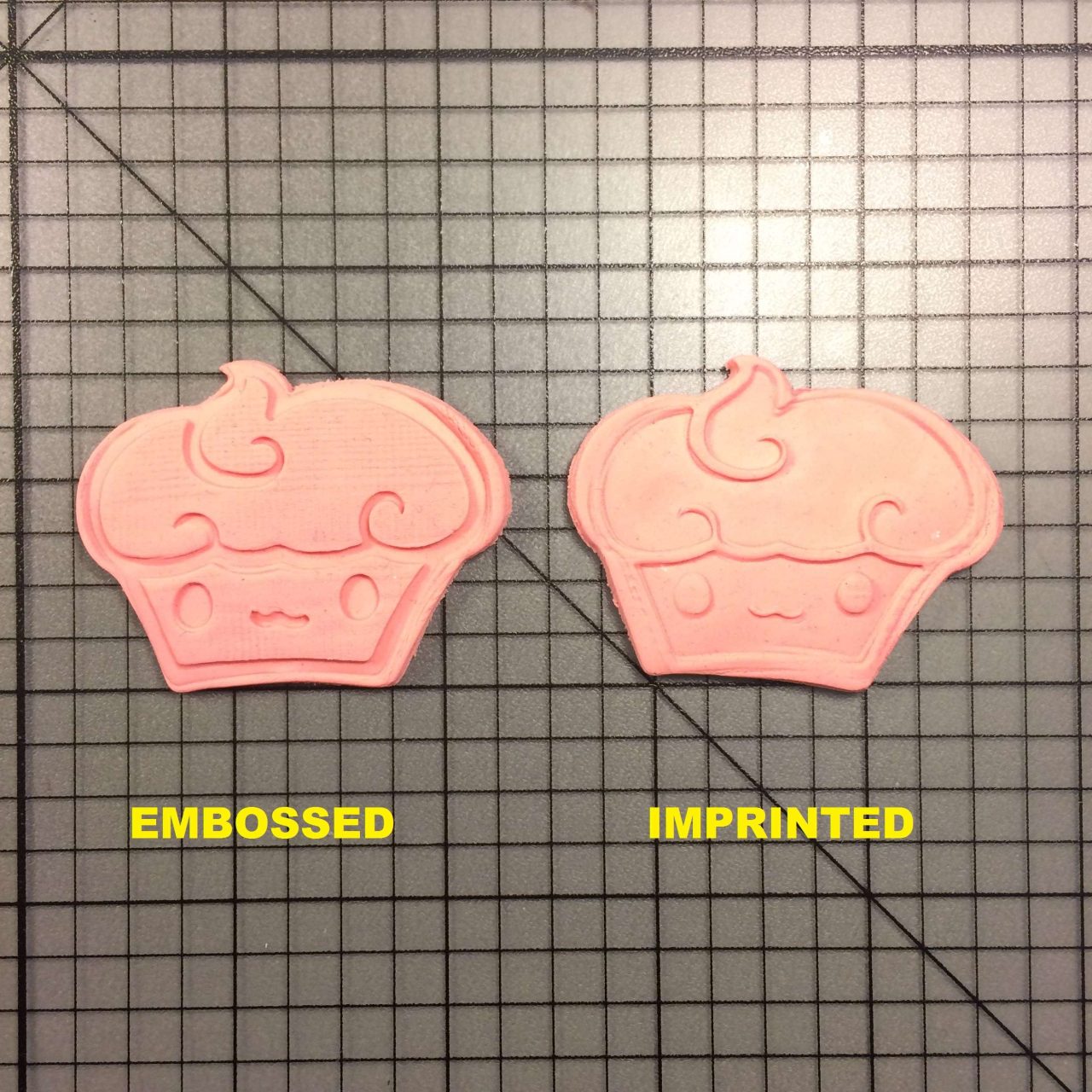 Cupcake 100 Cookie Cutter and Stamp written