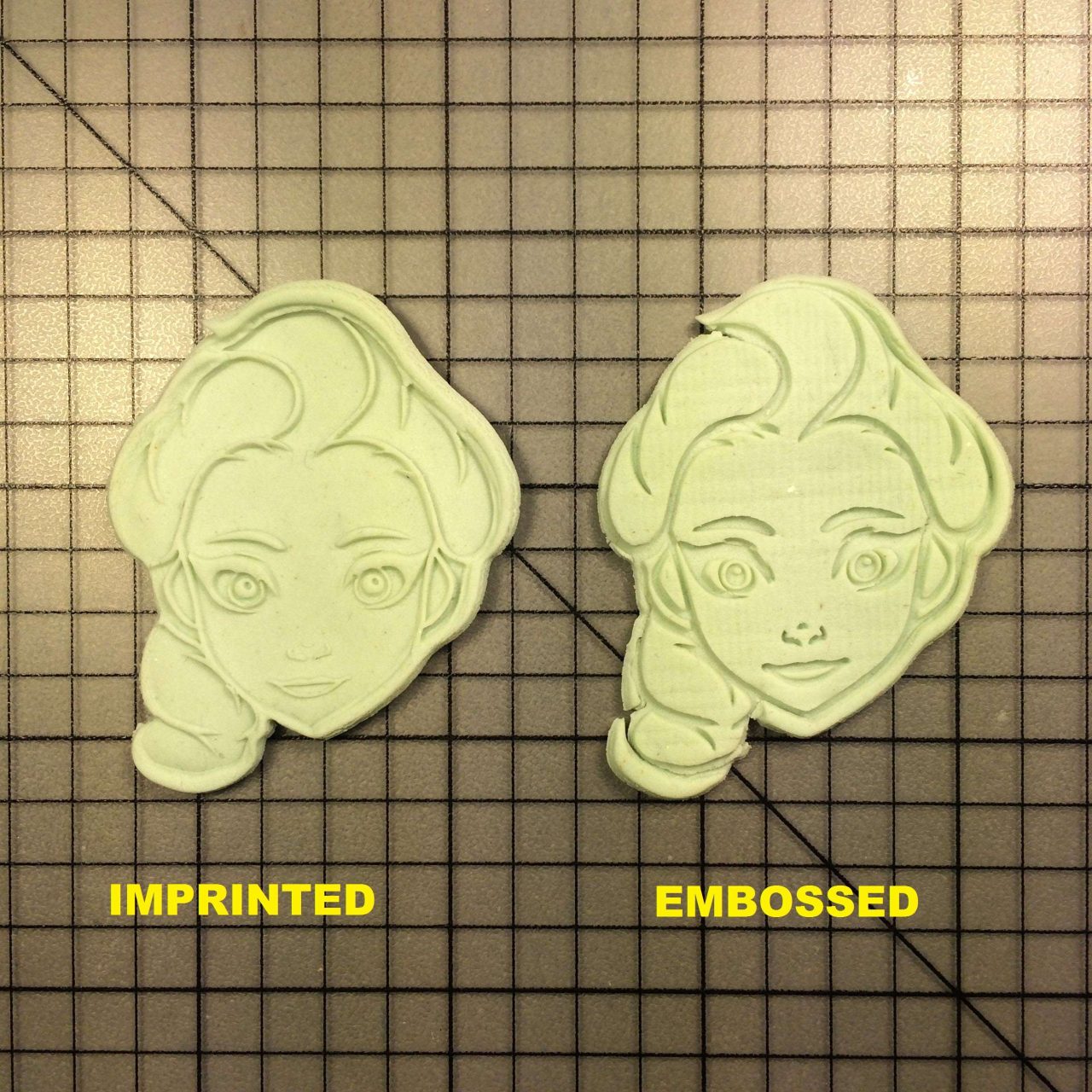 Elsa 100 Cookie Cutter and Stamp written