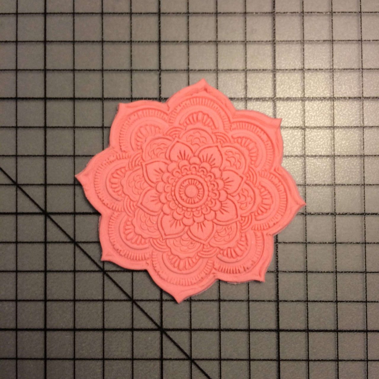 Flower 100 Cookie Cutter and Stamp (embossed 1)