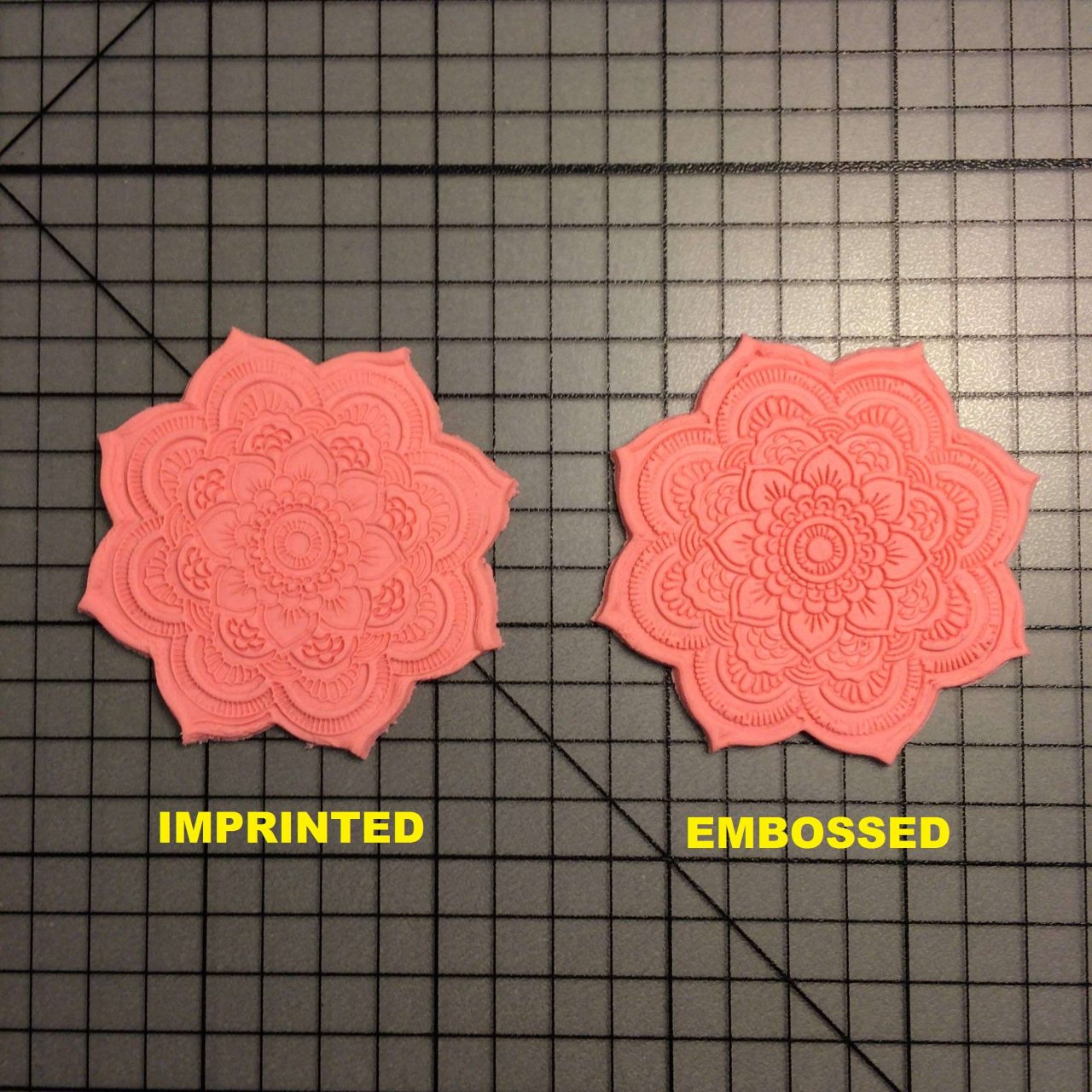 Flower 100 Cookie Cutter and Stamp written