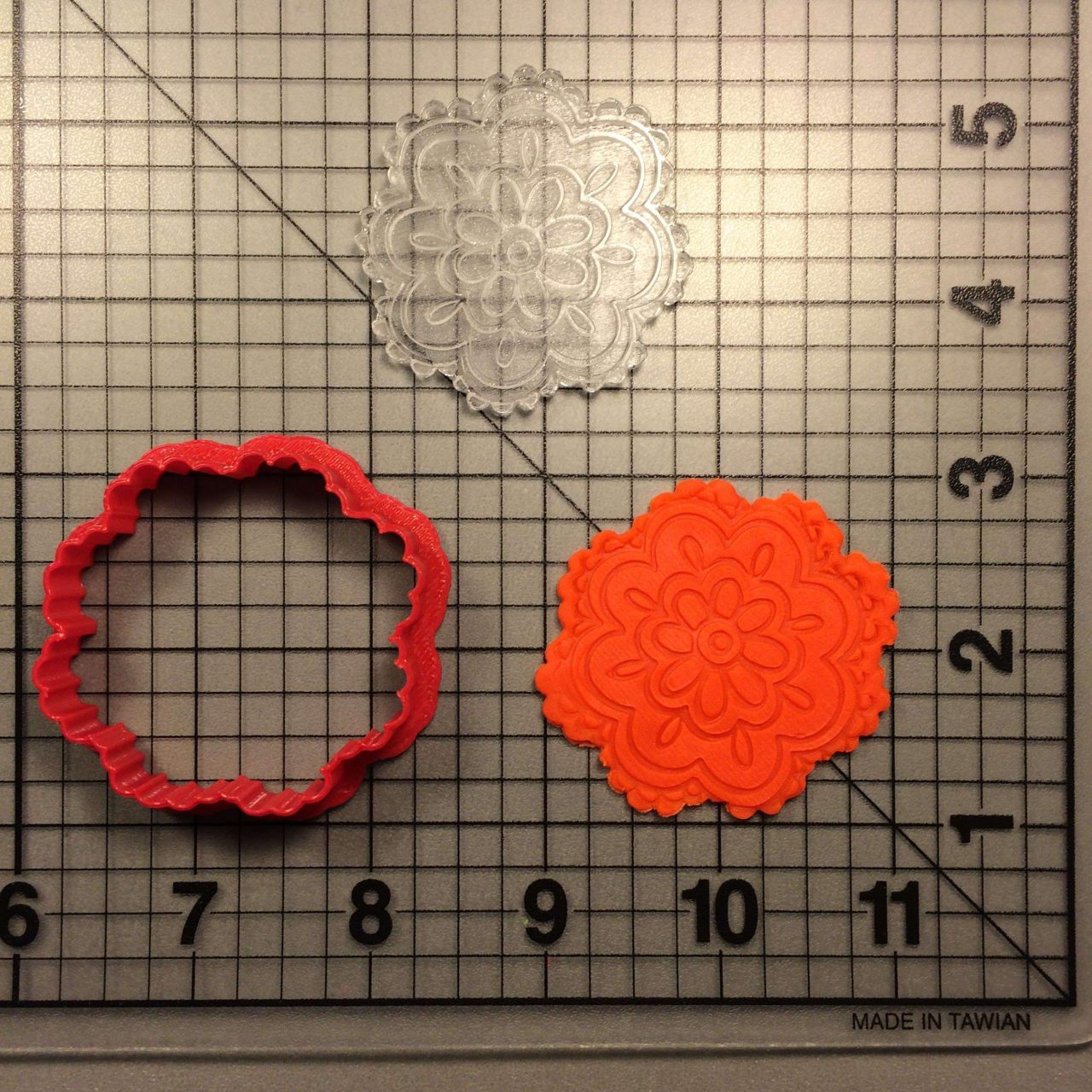 Flower 101 Cookie Cutter and Stamp (embossed 1)
