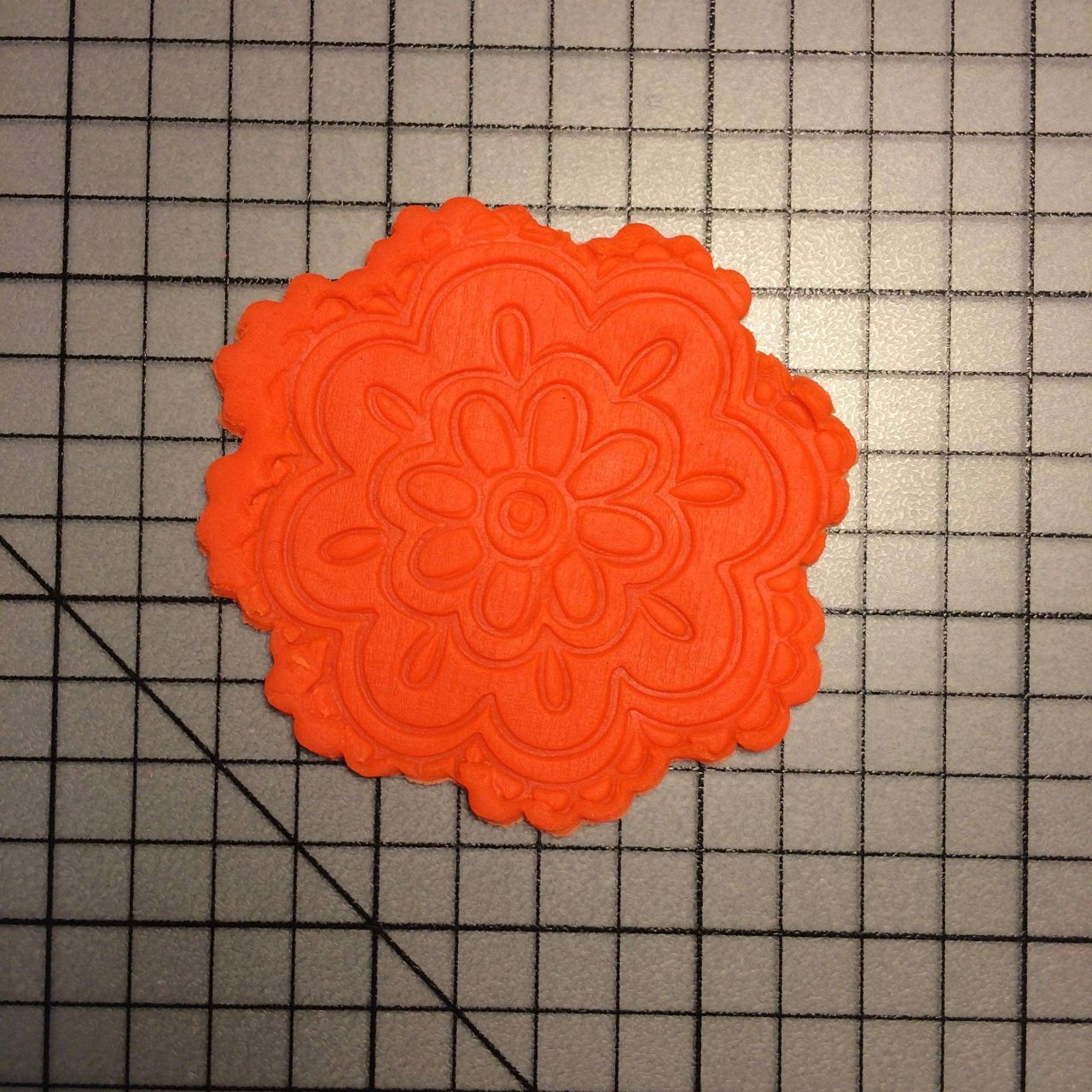 Flower 101 Cookie Cutter and Stamp (embossed 1)