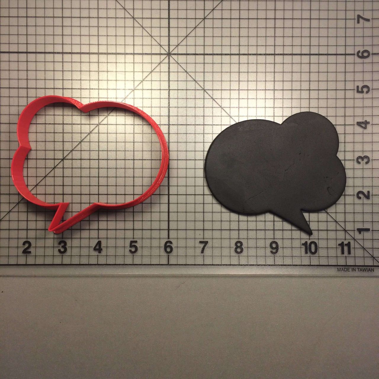 Message Bubble 102 Cookie Cutter