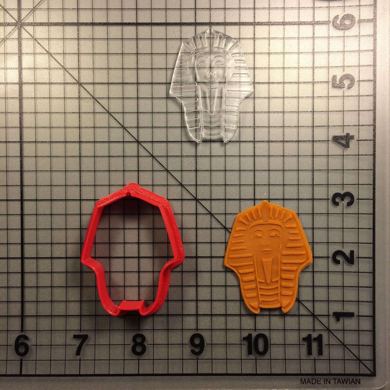 Pharaoh 100 Cookie Cutter and Stamp (imprinted 1)
