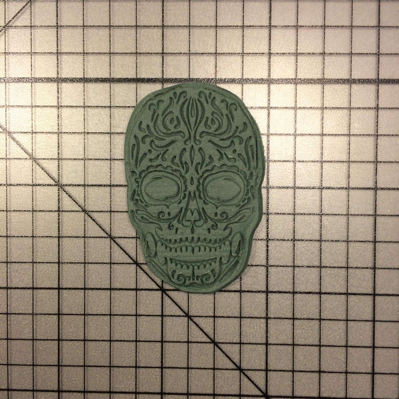 Skull 104 Cookie Cutter and Acrylic Stamp - Image 4