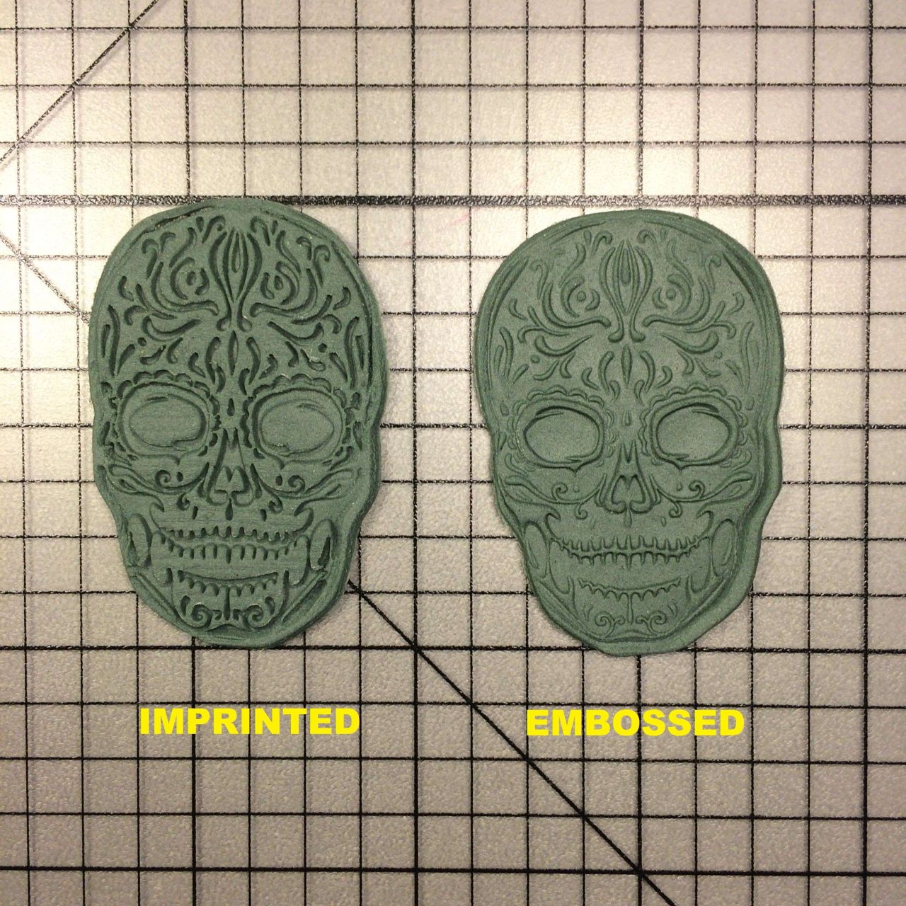 Skull 104 Cookie Cutter and Acrylic Stamp - Image 5